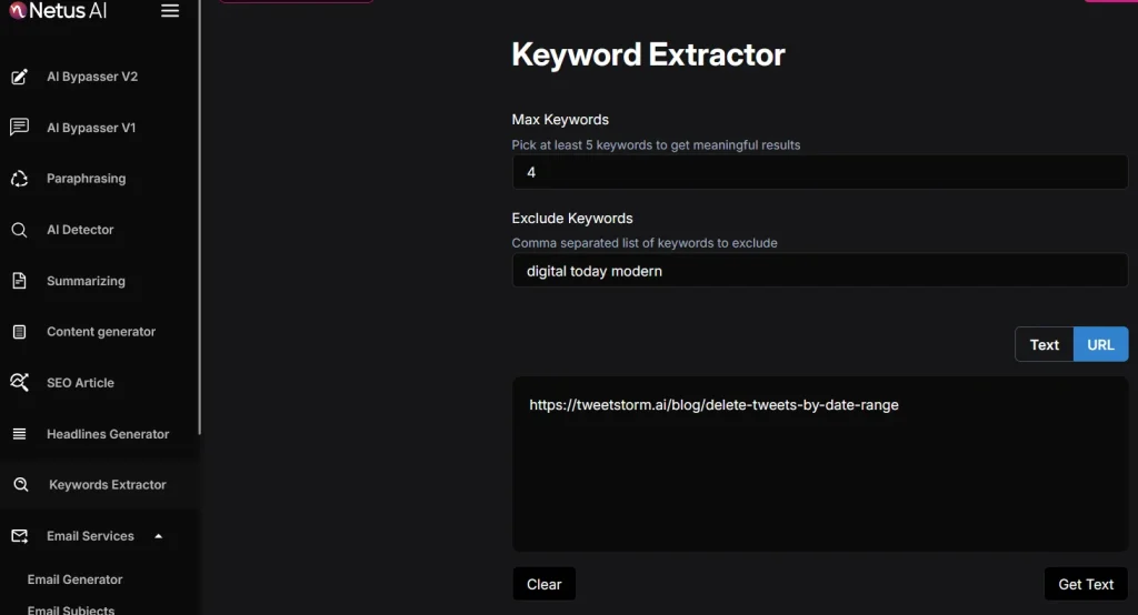 Use Smart Tools Like NetusAI’s Keyword Extractor, NetusAI